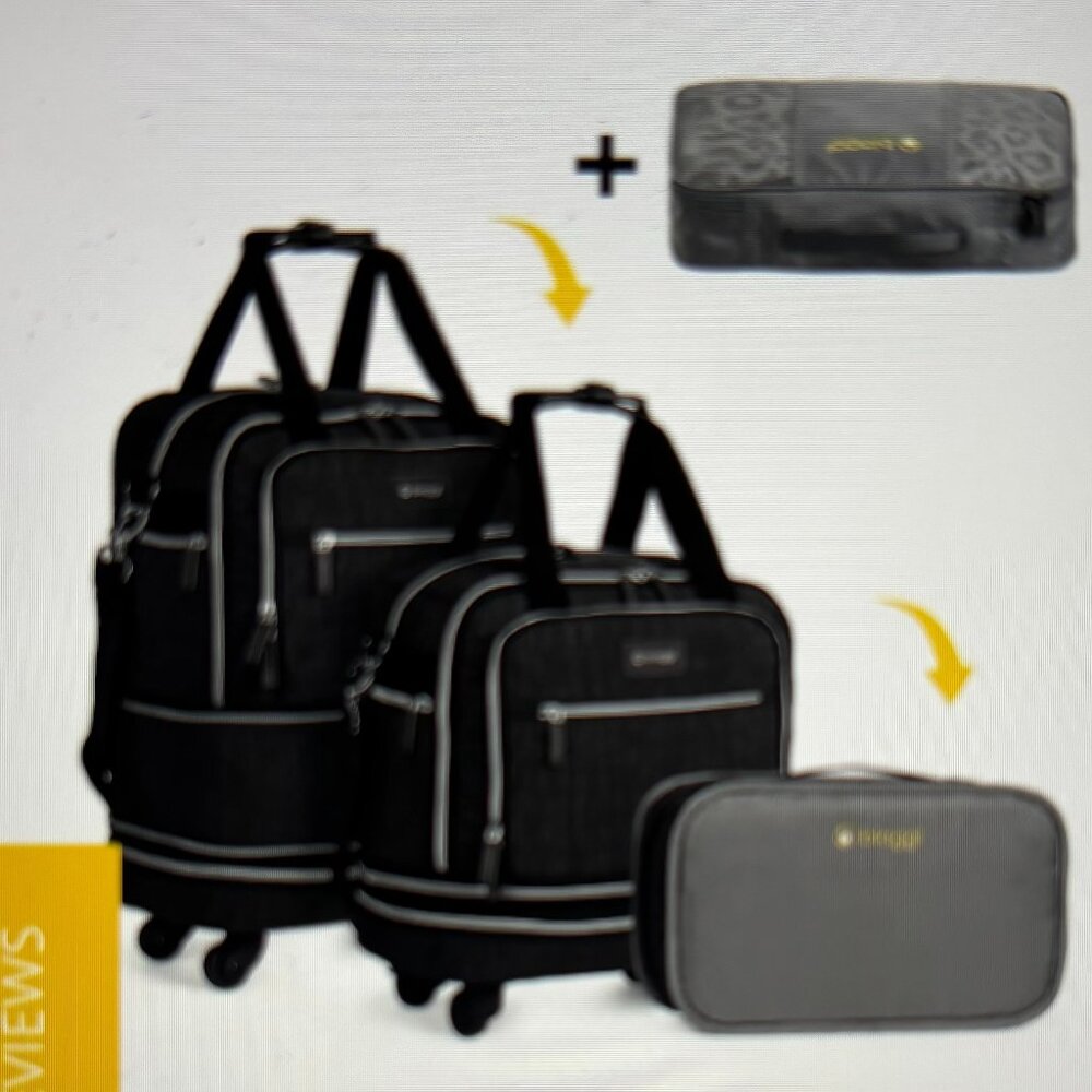 Biaggi  Zipsak Boost Foldable Underseat Carry-On-Expands to Full size Carry-on